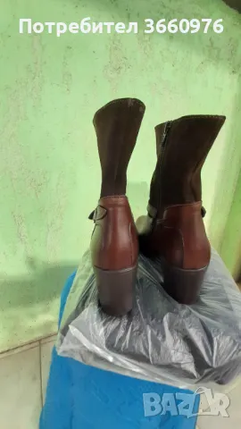 Дамски боти от естествена кожа, снимка 4 - Дамски боти - 48790822