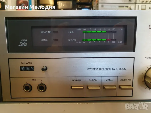 Касетен дек Universum 3030 В отлично техническо състояние, много добър външен вид., снимка 3 - Декове - 49430444