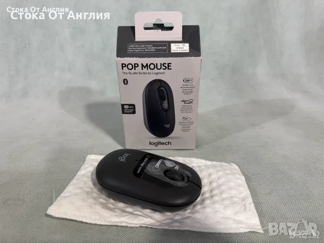 Мишка Logitech POP Mouse, Bluetooth, снимка 7 - Клавиатури и мишки - 53821788