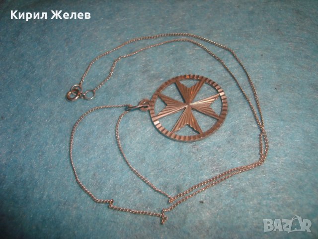 СРЕБЪРЕН МАЛТИЙСКИ КРЪСТ с ВЕРИЖКА - СРЕБРО 925 СРЕБЪРНО КОЛИЕ МЕДАЛЬОН ПЕНДАНТ 25139, снимка 7 - Колиета, медальони, синджири - 35769779