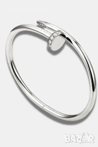 Луксозна дамска гривна Пирон с красиви и нежни камъни, снимка 4 - Гривни - 49257364