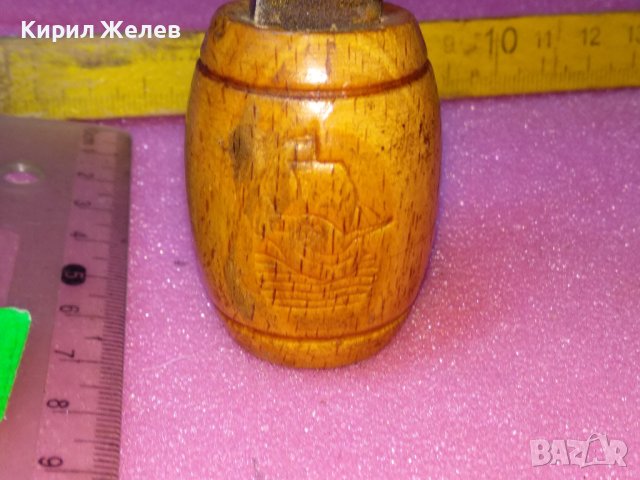 СТАРА ФИГУРАЛНА ОТВАРАЧКА за БУТИЛКИ БИРА ЛИМОНАДА - ДЪРВЕНО БУРЕНЦЕ 58551, снимка 9 - Прибори за хранене, готвене и сервиране - 44184857
