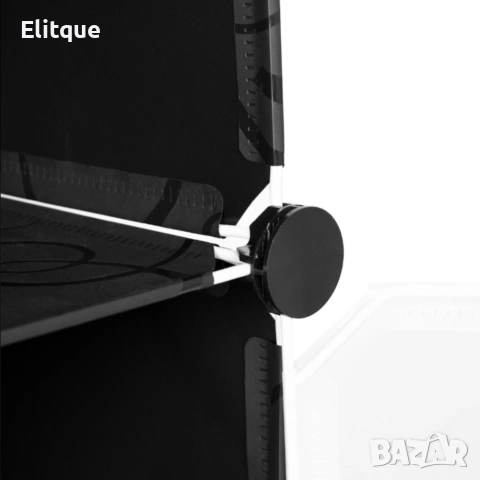 Черен модулен шкаф за обувки - функционалност и красив дизайн в едно, снимка 8 - Други стоки за дома - 53339261