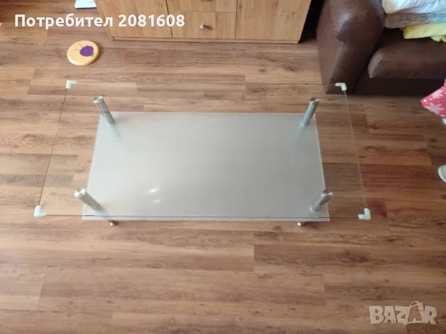 Стъклена маса за кафе, холна