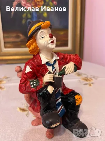 Винтидж фигура на клоун в отлично състояние., снимка 9 - Колекции - 49670577