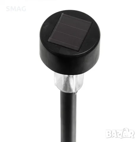 Слънчев соларен фенер лампа черен 23см S_1117764, снимка 3 - Соларни лампи - 49901794