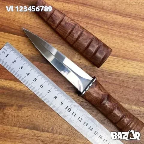 Ръчно изработена кама японски стил 98х120 ,махагон , снимка 2 - Ножове - 53830767