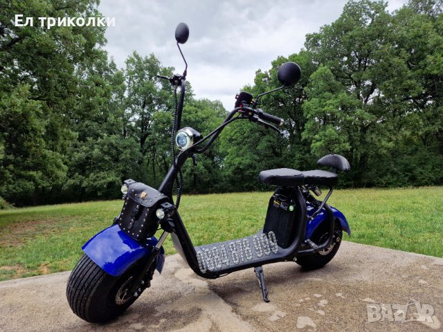 Електрически скутер Харлей с литиева батерия - двуместен, снимка 2 - Мотоциклети и мототехника - 40543198
