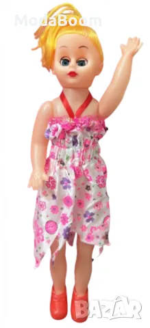 Красива кукла с елегантна флорална рокля, снимка 5 - Кукли - 48875973