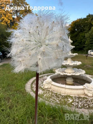 Декоративно глухарче , снимка 2 - Декорация за дома - 50999056