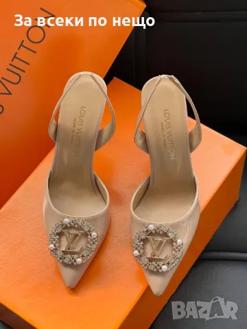 Louis Vuitton Дамски Обувки На Ток Луис Витон - 2 Налични Цвята Код D2119, снимка 2 - Дамски обувки на ток - 49420554