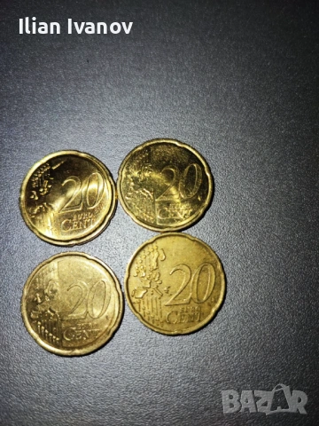 Евро монети от 2, 1, 0.5, 0.20, 0.10, 0.05, снимка 8 - Колекции - 53202752
