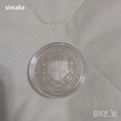 Сребро,Един долар 1994 г. Кайманови острови, снимка 2 - Нумизматика и бонистика - 53567854