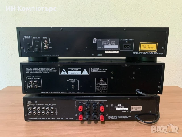 Продавам сет JVC от три компонента, снимка 6 - Ресийвъри, усилватели, смесителни пултове - 51083267