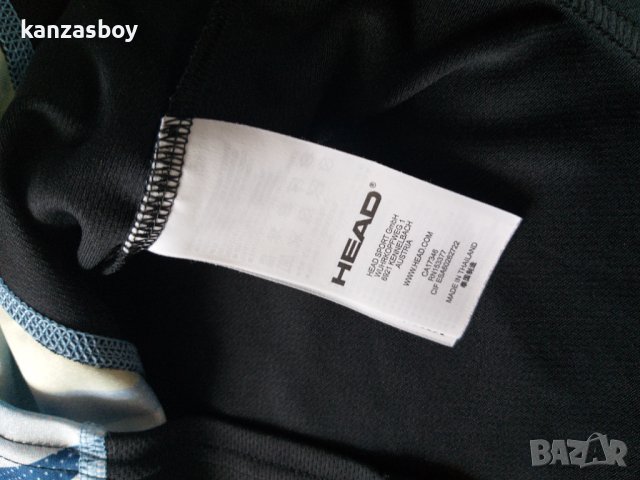 HEAD VISON GRAPHIC BLUE T-SHIRT - страхотна мъжка тениска КАТО НОВА , снимка 9 - Тениски - 40581074