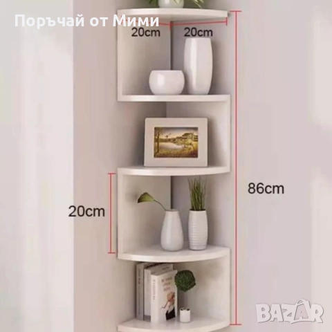 Ъглова етажерка за съхранение с 5 рафта, снимка 3 - Други стоки за дома - 52158438
