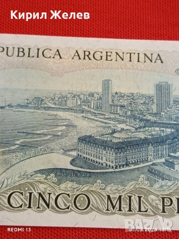 Банкнота АРЖЕНТИНА много красива перфектно състояние непрегъвана за КОЛЕКЦИЯ 53927, снимка 6 - Нумизматика и бонистика - 53744838