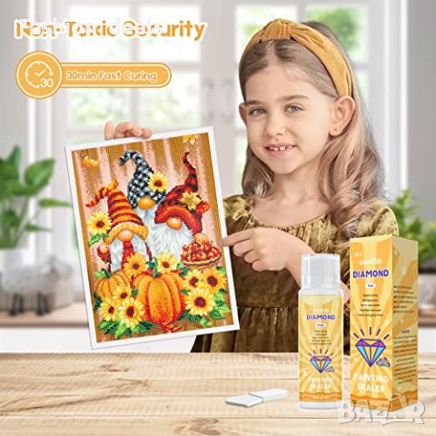 Ново Диамантено лепило, рисуване с диаманти Художествен запечатващ материал Блестящ за занаяти , снимка 4 - Рисуване и оцветяване - 40705043