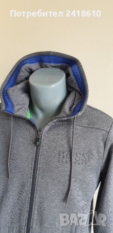 Hugo Boss Saggy Hoodie Full Zip Regular Fit Mens Size М ОРИГИНАЛ! Суичер с цял Цип!, снимка 11 - Спортни дрехи, екипи - 36181090