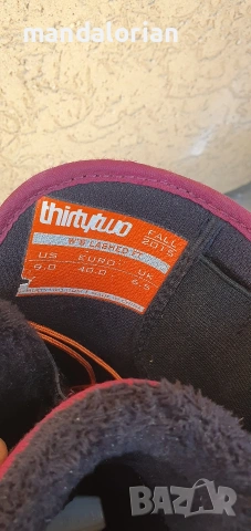 нови THIRTYTWO Lashed FT Tie Die snowboard обувки size 40, снимка 3 - Зимни спортове - 53664862