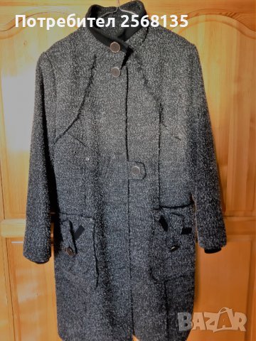 Красиво Палто/Манто на DANINI-Елегантно и Раздвижено с Декорации;№ 50, снимка 2 - Палта, манта - 38627426