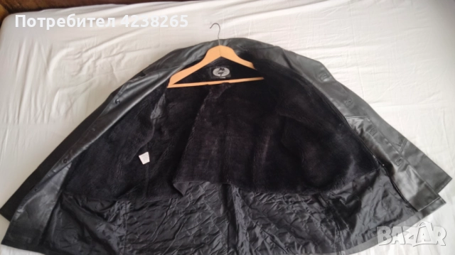 кожено яке - черно, естествена кожа, с подплата, снимка 5 - Якета - 52217014
