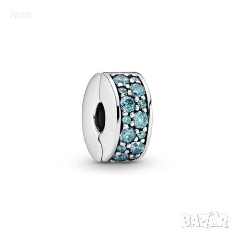 оригинална гривна Pandora сребърна с две добавки, снимка 13 - Гривни - 53065951