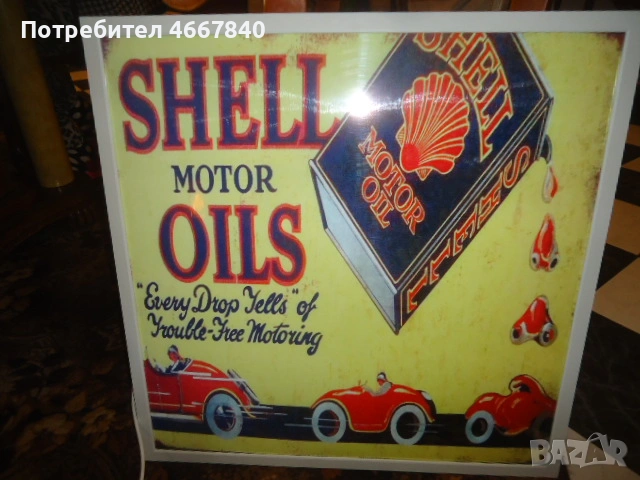 SHELL  motor oils, светеща реклама., снимка 2 - Други ценни предмети - 53713596