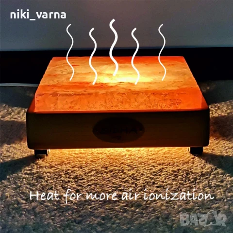 Солна лампа от хималайска сол - аплик и настолна арома лампа 