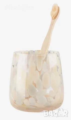 0231 Поставка за четка за зъби стъкло ръчна изработка, снимка 1