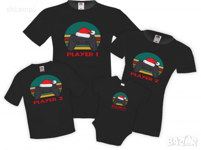 Семеен комплект Коледна шапка на Дядо Коледа Christmas santa hat , снимка 2 - Тениски - 34824011