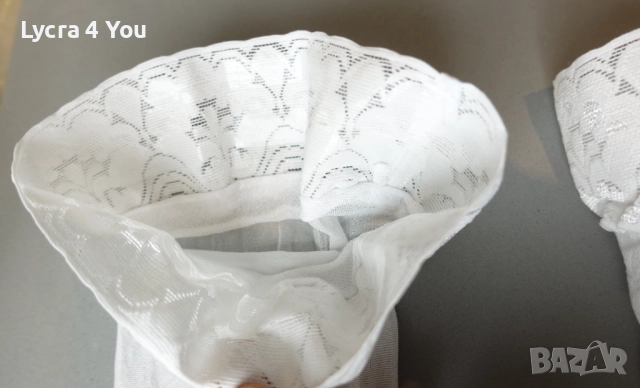 S/M нови бели чорапи с ликра 40 den , снимка 6 - Бельо - 52459999