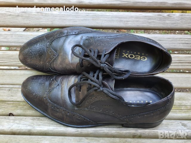 GEOX RESPIRA Като Нови Висок Клас Мъжки Обувки 100 ПРОЦЕНТА ВИСОКОКАЧЕСТВЕНА КОЖА , снимка 7 - Ежедневни обувки - 41540061