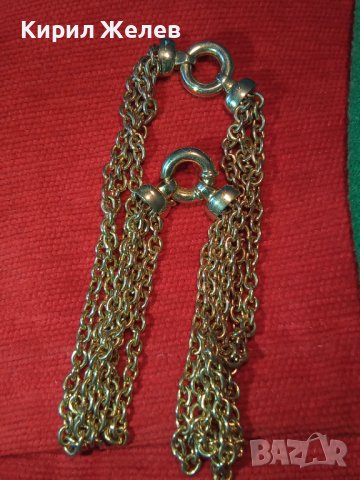 СТРАХОТЕН ПОЗЛАТЕН ВИНТИДЖ АРТ ЛАНЕЦ от БЛАГОРОДНА НЕРЪЖДАЕМА СТОМАНА ЗДРАВА РЕТРО ПЛЕТКА 27869, снимка 7 - Колиета, медальони, синджири - 37115556