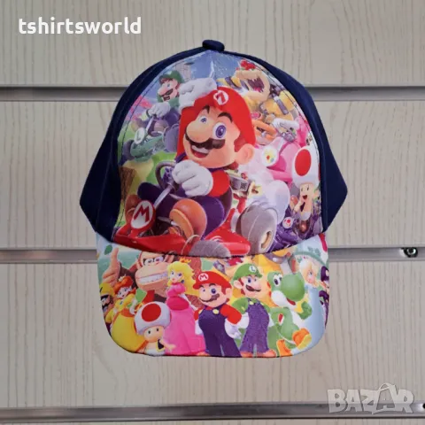 Нова детска шапка с козирка Super Mario Bros (Супер Марио)