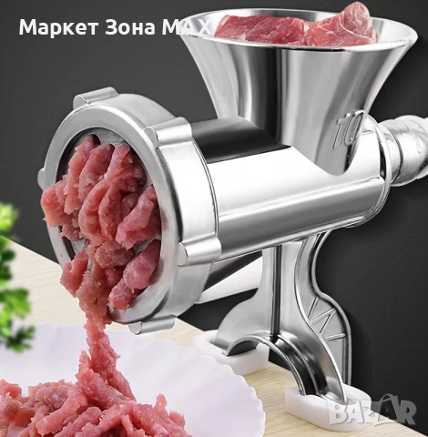 Мощна ръчна месомелачка от неръждаема стомана - Номер 10, снимка 10 - Месомелачки - 52898066