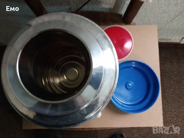 Уникален, отличен и НЕИЗПОЛЗВАН термос за храна и напитки! Произведен в СССР,универсален с 3 л. обем, снимка 4 - Други - 47513773