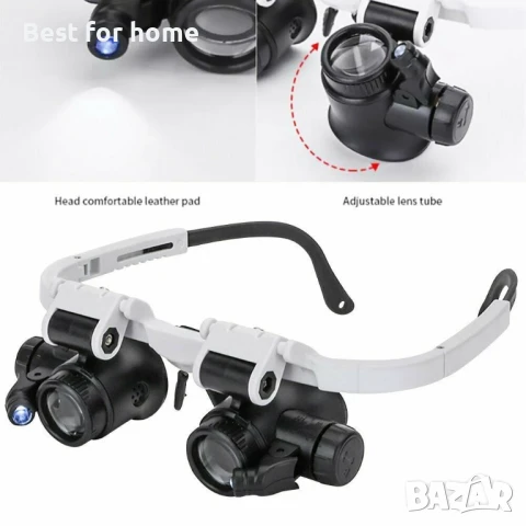  Бижутерски лупа с LED светлина , лента за глава, снимка 7 - Други инструменти - 50712064