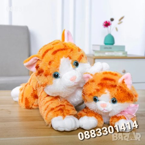 Плюшено коте Пухкава Котка 40см , снимка 7 - Плюшени играчки - 41967405