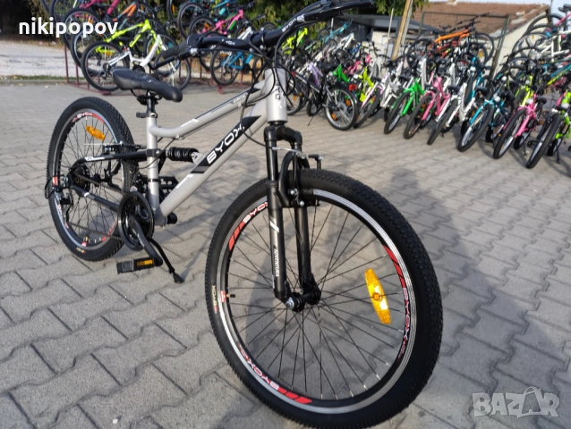 BYOX Велосипед 24" ADVENTURA сив, снимка 5 - Велосипеди - 53561167