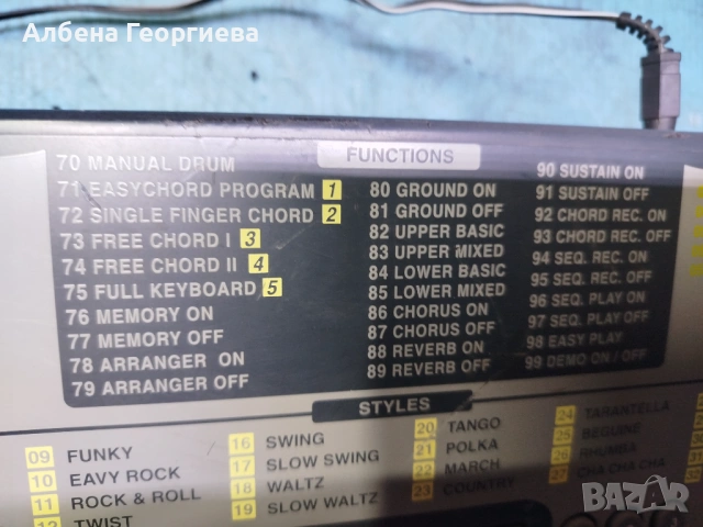 Синтезатор BONTEMPI  FARFISA GT 960, снимка 6 - Синтезатори - 53699083