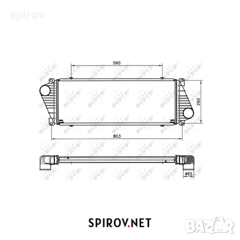 Интеркулер Mercedes Sprinter W901 W902 W903 W904 W905 VW LT, снимка 3 - Части - 55715780