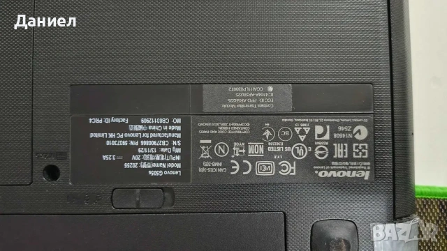 Стар Лаптоп Леново lenovo g50 !!БЕЗ ХАРД ДИСКА!! ПРОБЛЕМ С ПАНТИТЕ, снимка 6 - Части за лаптопи - 53198180
