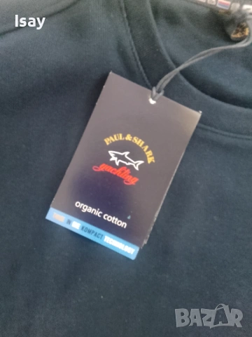 Мъжки пуловер Паул Шарк в тъмно син цвят 3ХЛ последен размер , снимка 6 - Пуловери - 52204346