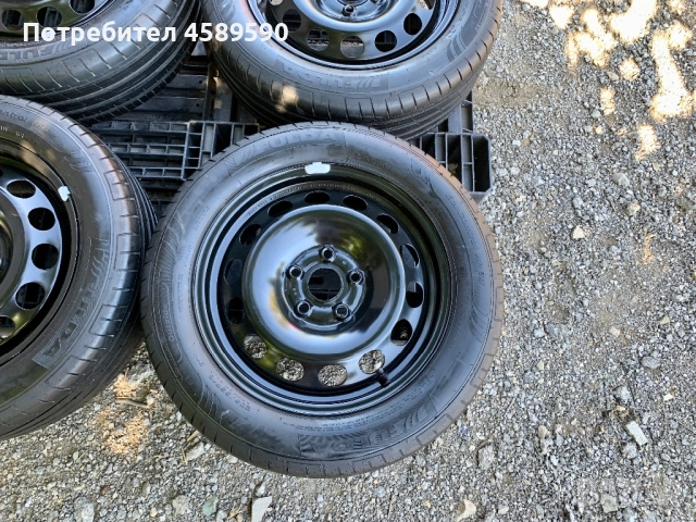 4бр.Оригинални железни джанти 16цола ET50+ НОВИ ГУМИ ДОТ1624 Fulda 205/55/16 за Vw,Audi,Seat,Skoda, снимка 7 - Гуми и джанти - 51808249