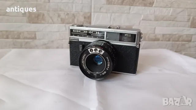 Стар механичен фотоапарат - СОКОЛ  / SOKOL AUTOMATIK - Антика - 1972г., снимка 2 - Антикварни и старинни предмети - 47574105