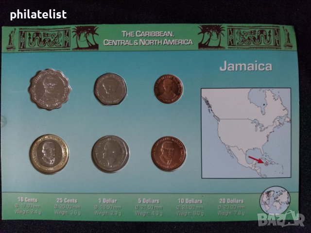 Ямайка 1996-2006 - Комплектен сет , 6 монети, снимка 2 - Нумизматика и бонистика - 44499856