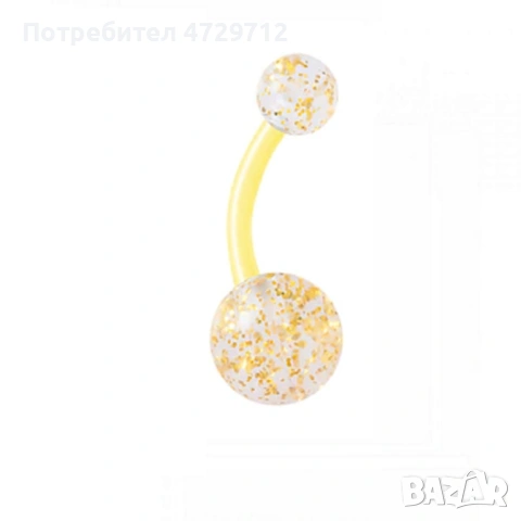 Обици на пъп медицински силикон, снимка 4 - Обеци - 53439335