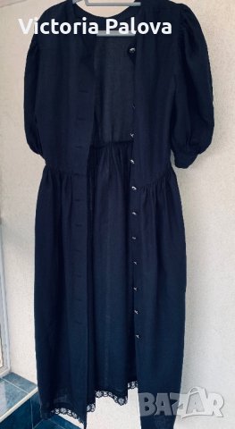 Скъпа рокля “TIFFANY” 100% лен, снимка 2 - Рокли - 40462777