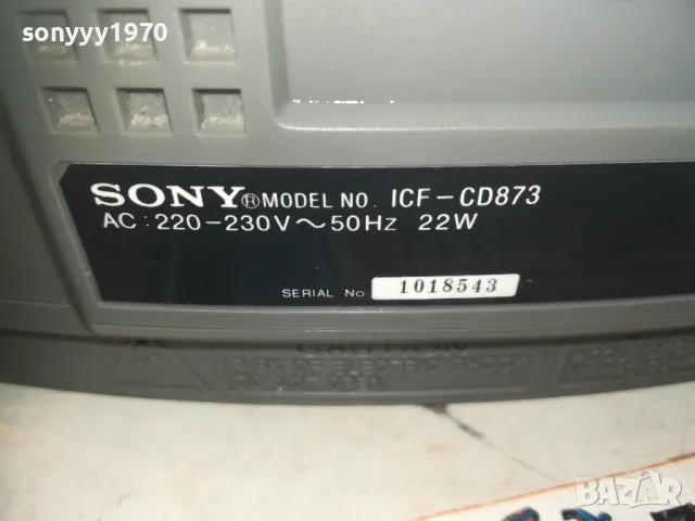 SONY ICF-CD873 CD RADIO-ВНОС SWISS 1011241403LNWCR, снимка 18 - Аудиосистеми - 47912842